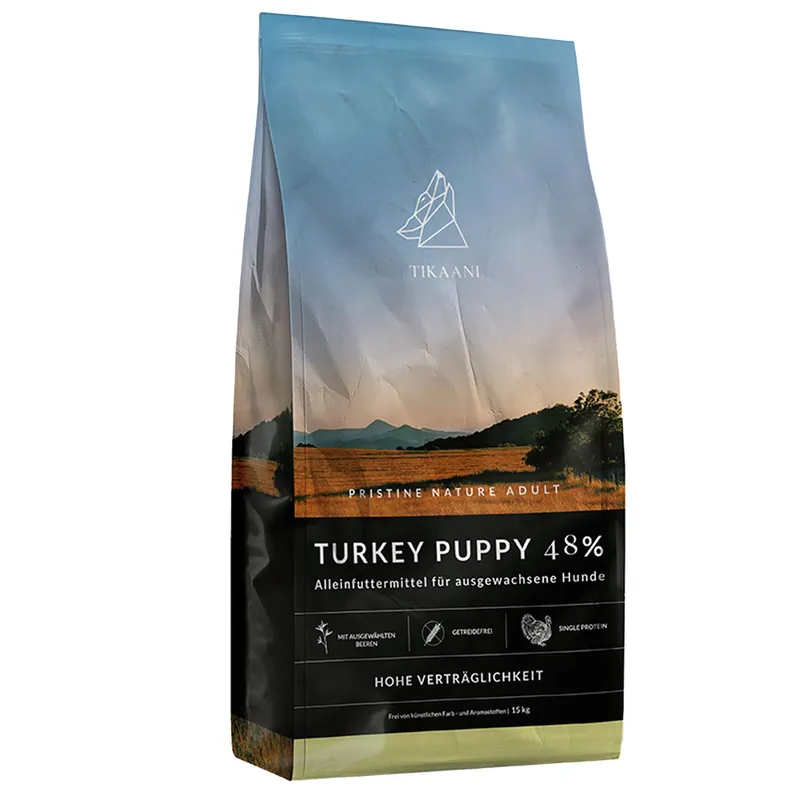 Sparpaket 2 x 15 kg TIKAANI Pristine Nature Puppy Turkey Meistverkauft